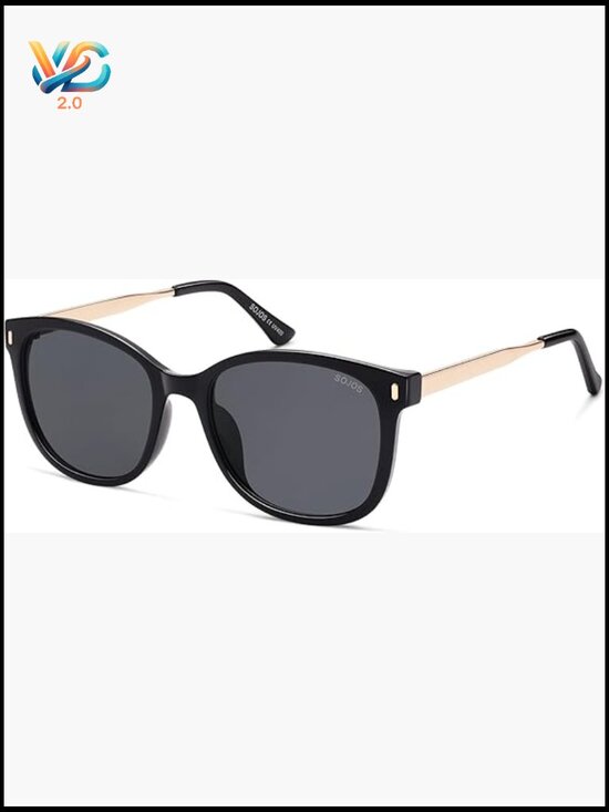 Classic Square Polarized Sunglasses Oversized Retro UV Protection Shade main image 5